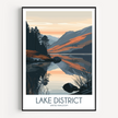 Lake District Vintage Style Print