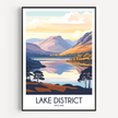 Lake District Vintage Style Print