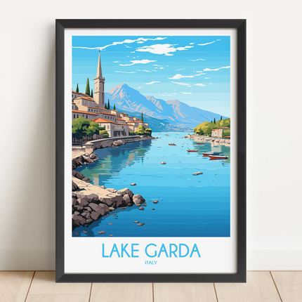 Lake Garda Souvenir Poster Print