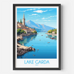 Lake Garda Souvenir Poster Print