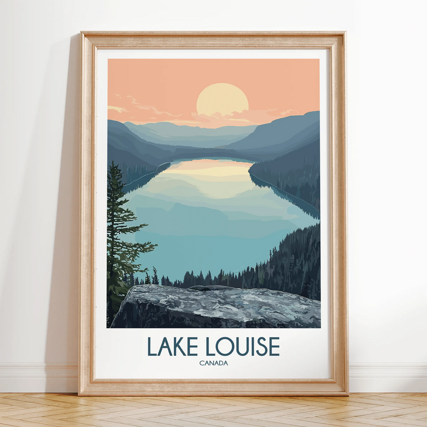 Lake Louise Destination Art Gift