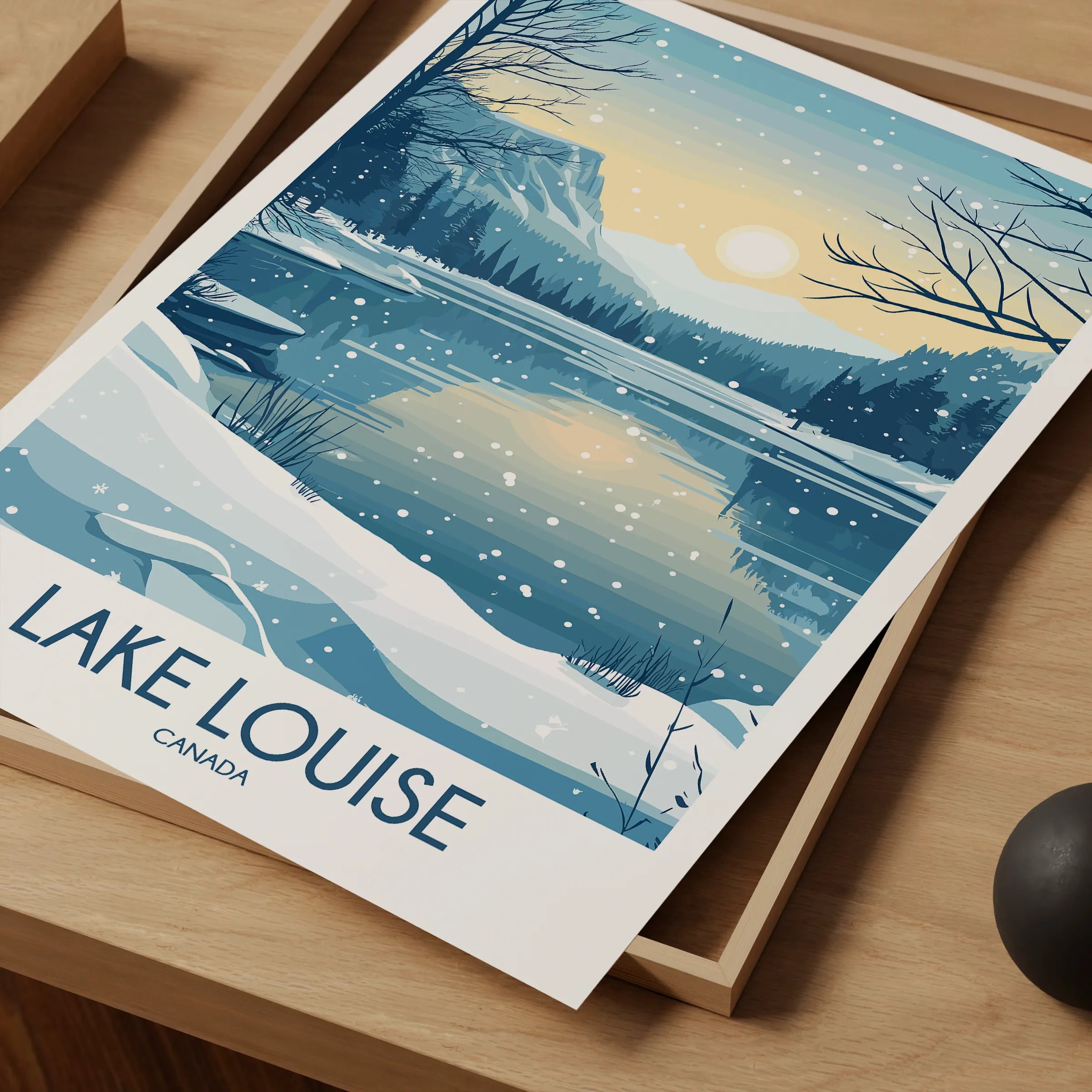 Lake Louise Minimalist Wall Art