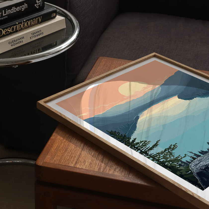 Lake Louise Modern Travel Poster
