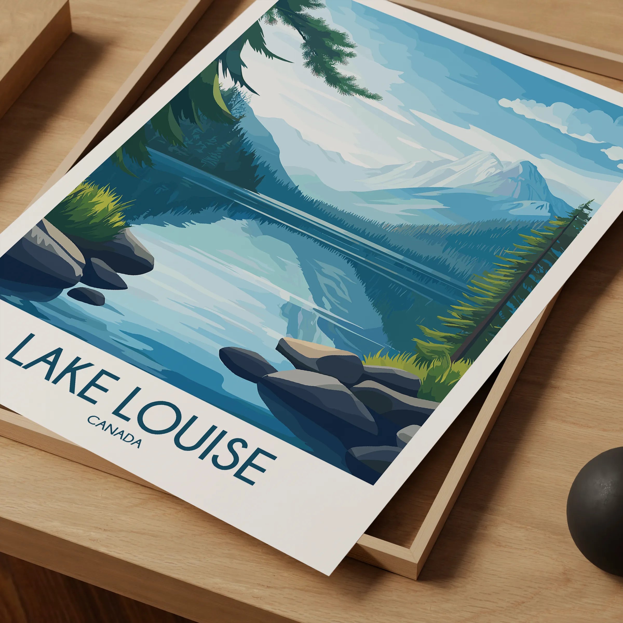 Lake Louise Modern Travel Poster