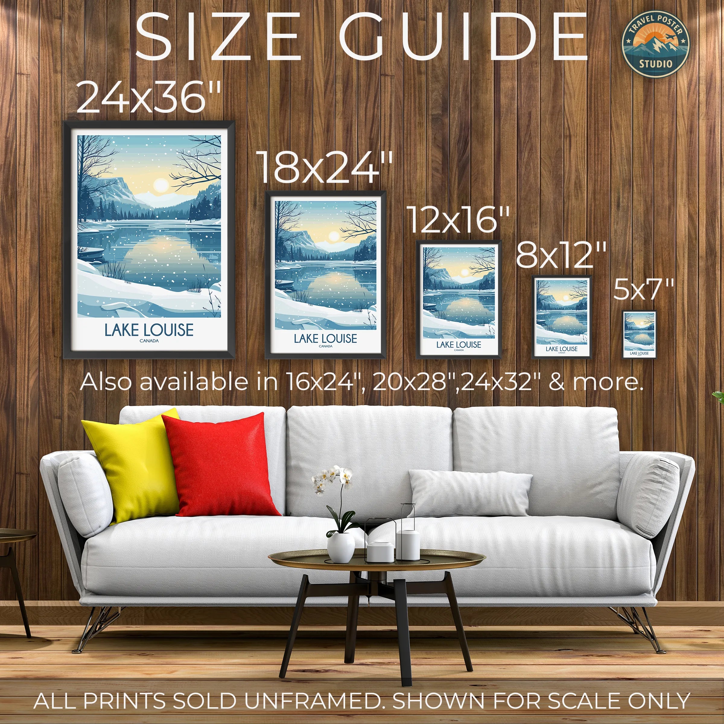 Lake Louise Modern Travel Poster