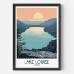Lake Louise Modern Travel Poster