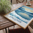 Lake Louise Retro Travel Illustration