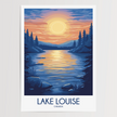 Lake Louise Retro Travel Illustration