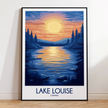 Lake Louise Scenic Landscape Art