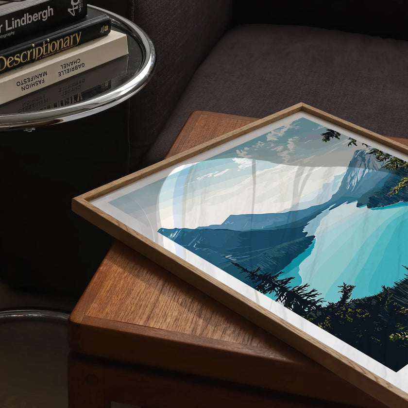 Lake Louise Vintage Style Print