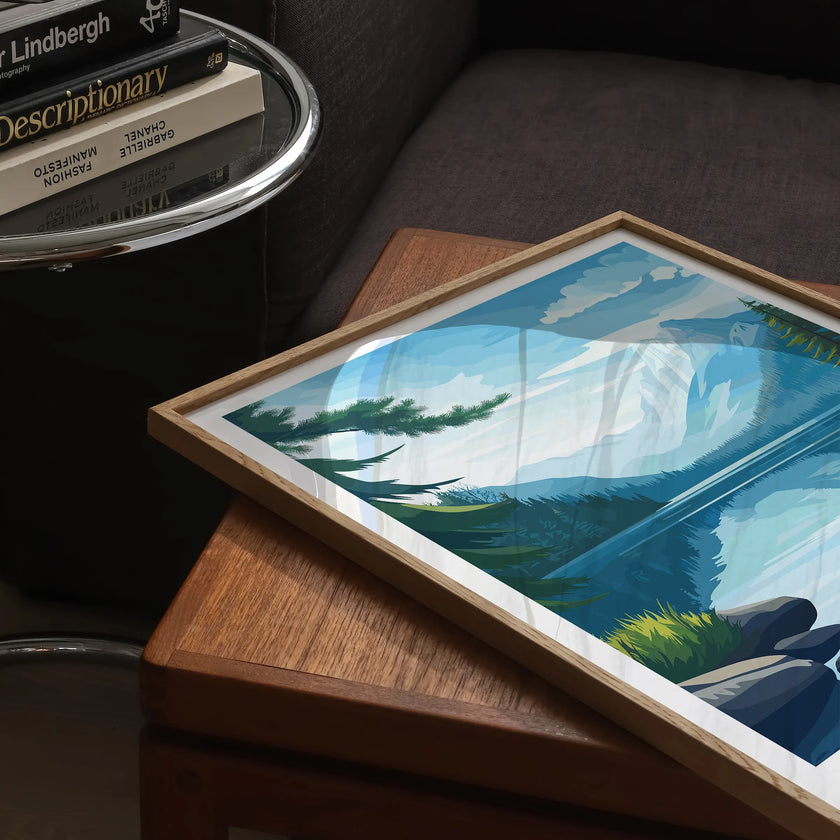 Lake Louise Vintage Style Print