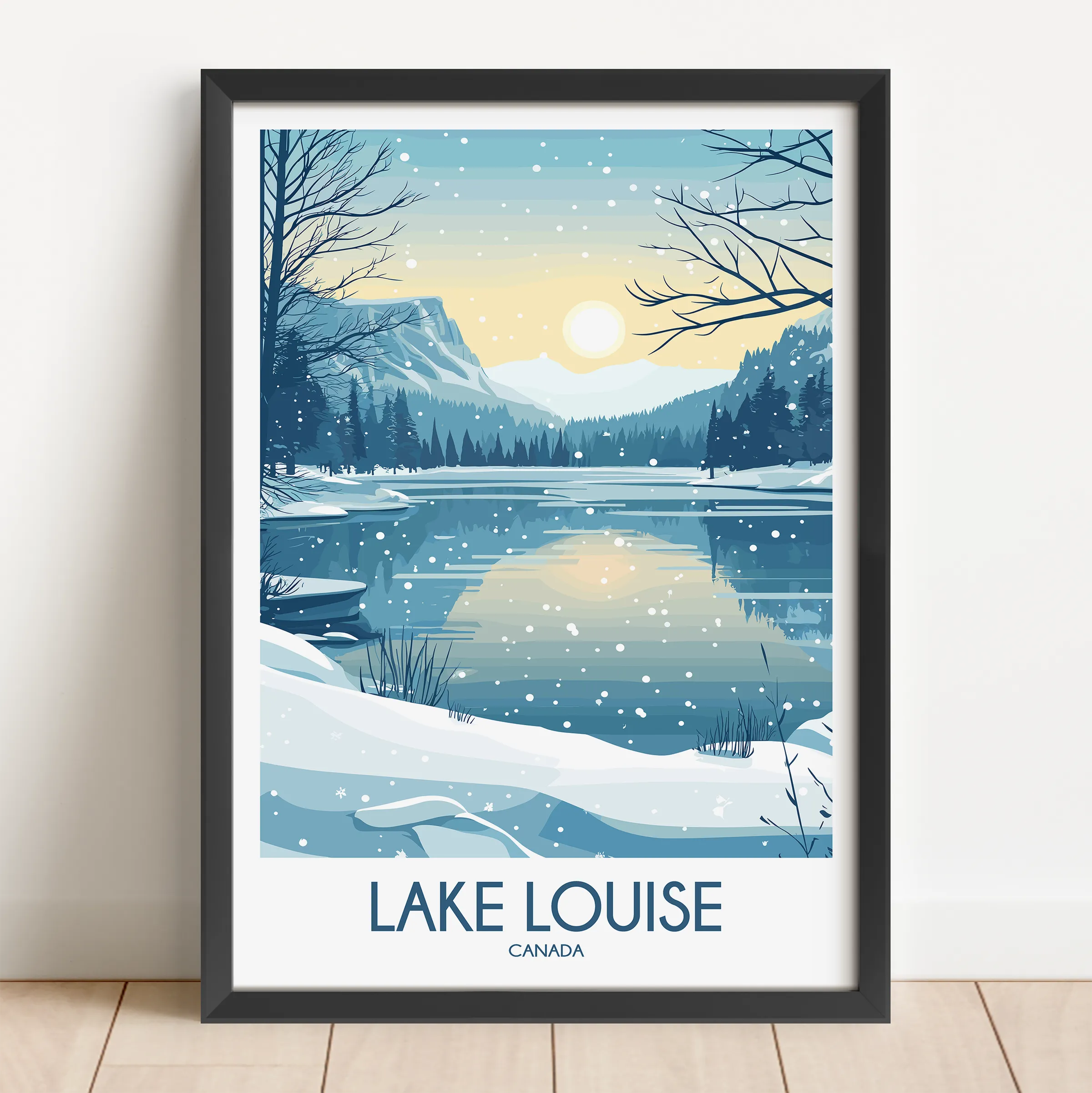 Lake Louise Vintage Style Print