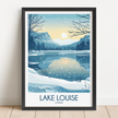 Lake Louise Vintage Style Print