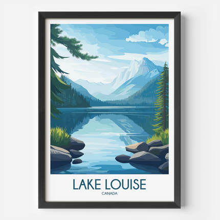Lake Louise Vintage Style Print
