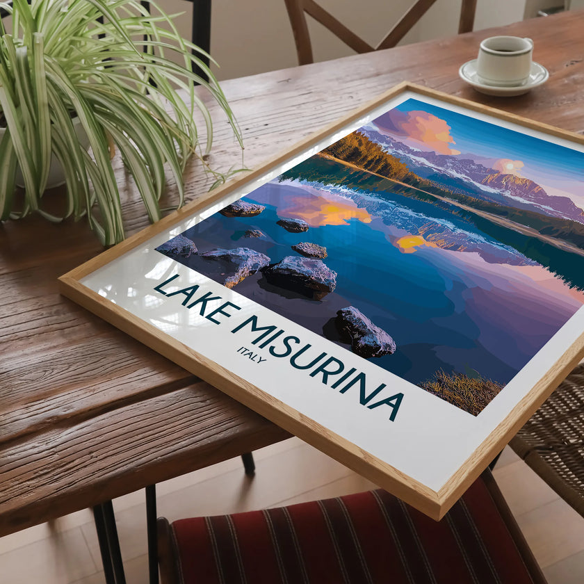Lake Misurina Destination Art Gift