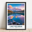 Lake Misurina Minimalist Wall Art