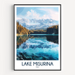 Lake Misurina Scenic Landscape Art