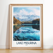 Lake Misurina Souvenir Poster Print