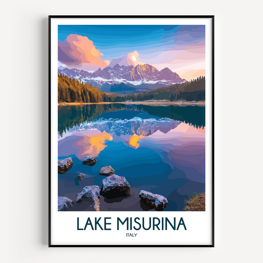 Lake Misurina Travel Memory Gift