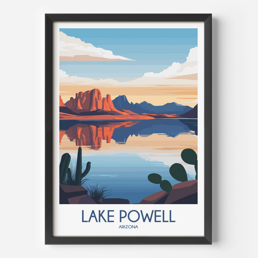 Lake Powell Modern Travel Poster