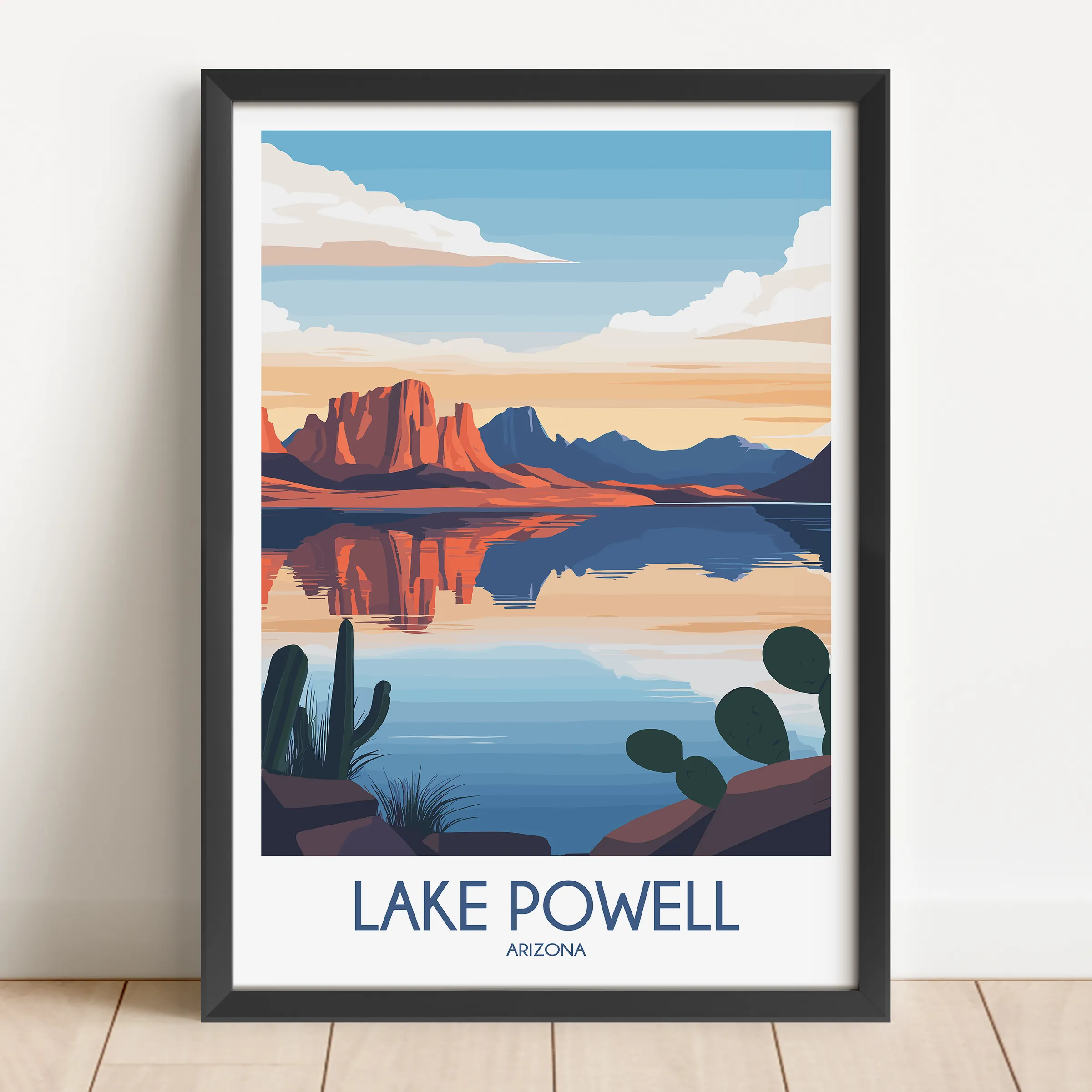 Lake Powell Vintage Style Print