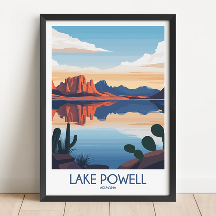 Lake Powell Vintage Style Print