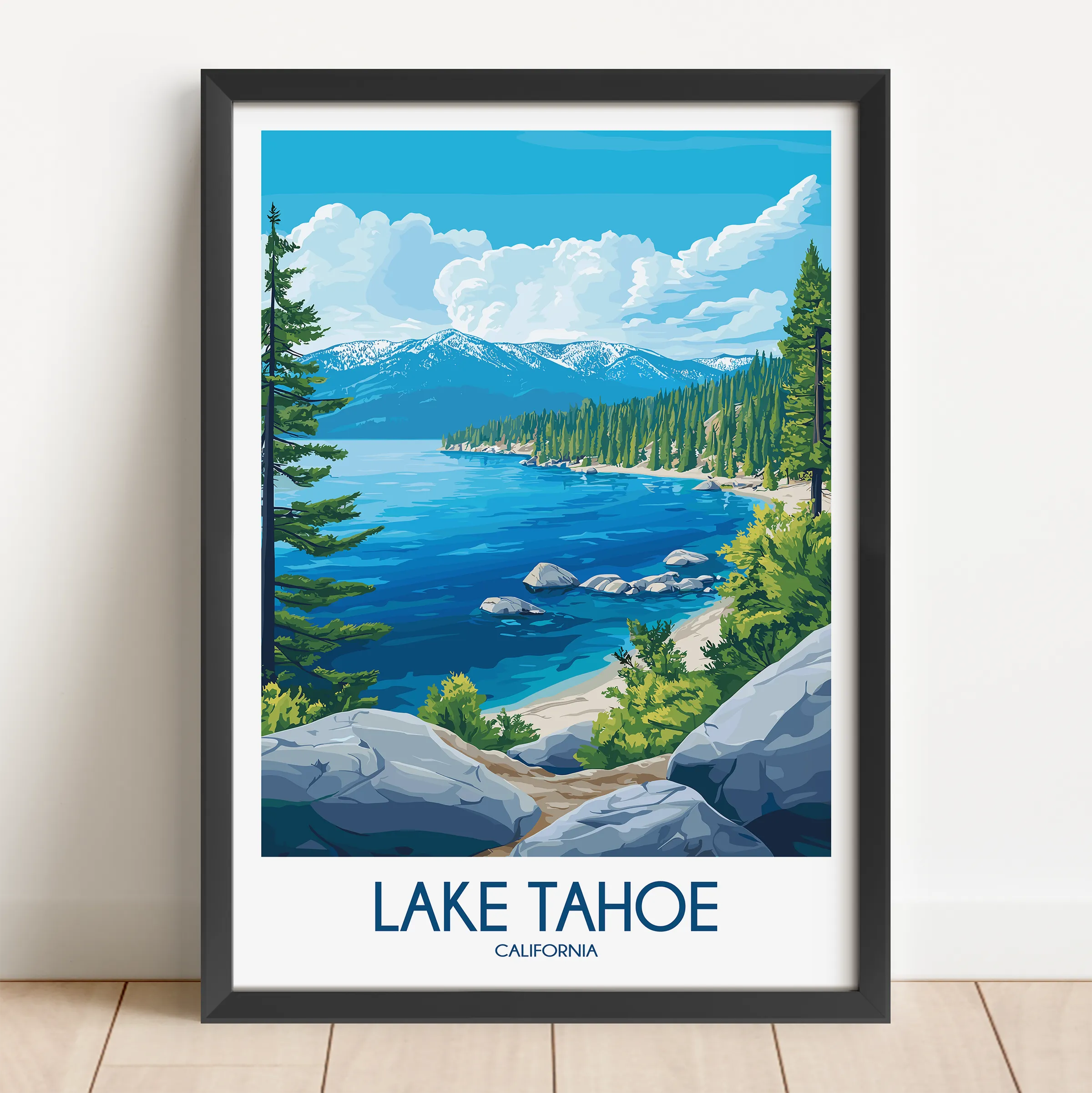 Lake Tahoe Destination Art Gift