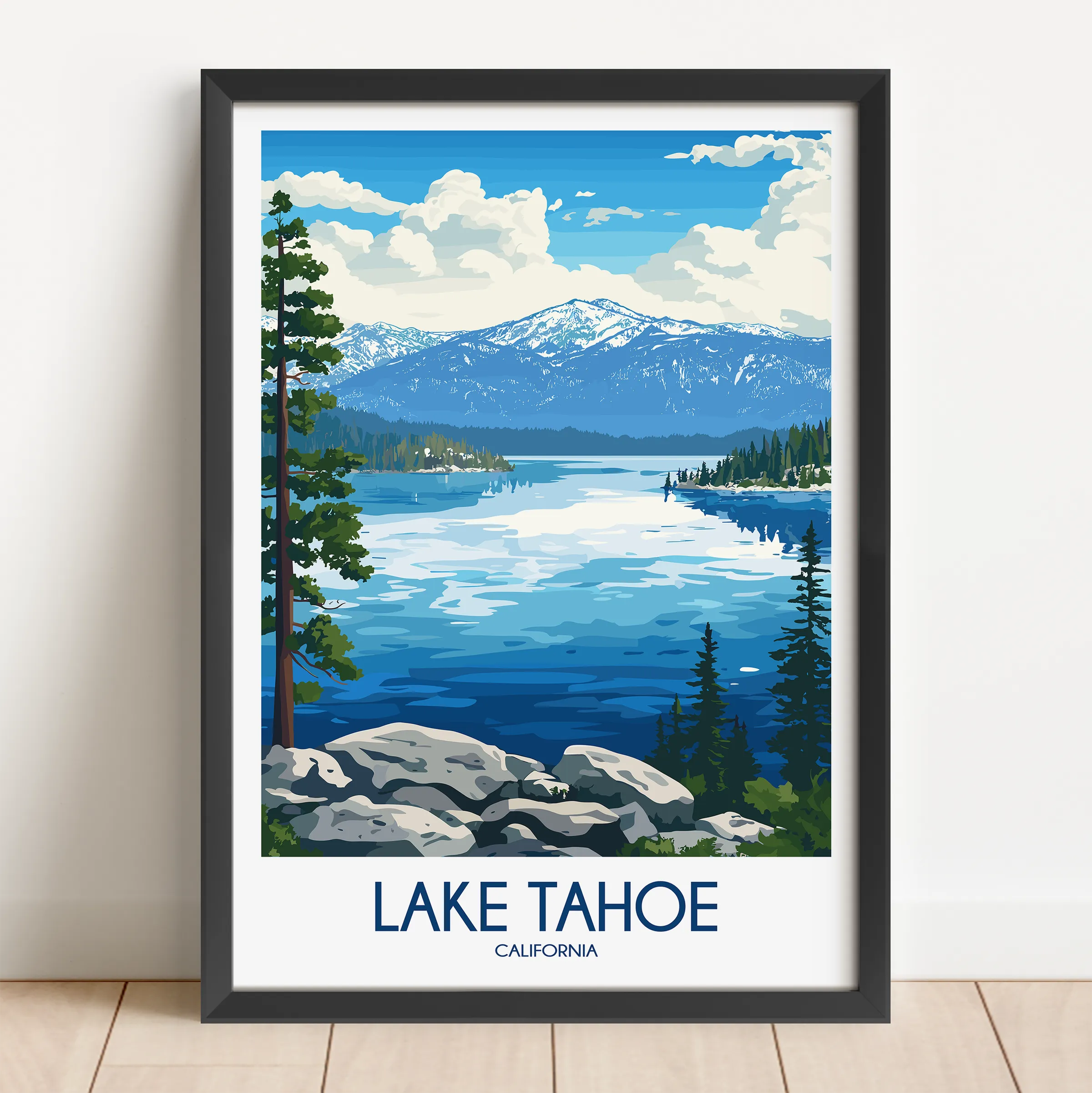 Lake Tahoe Destination Art Gift