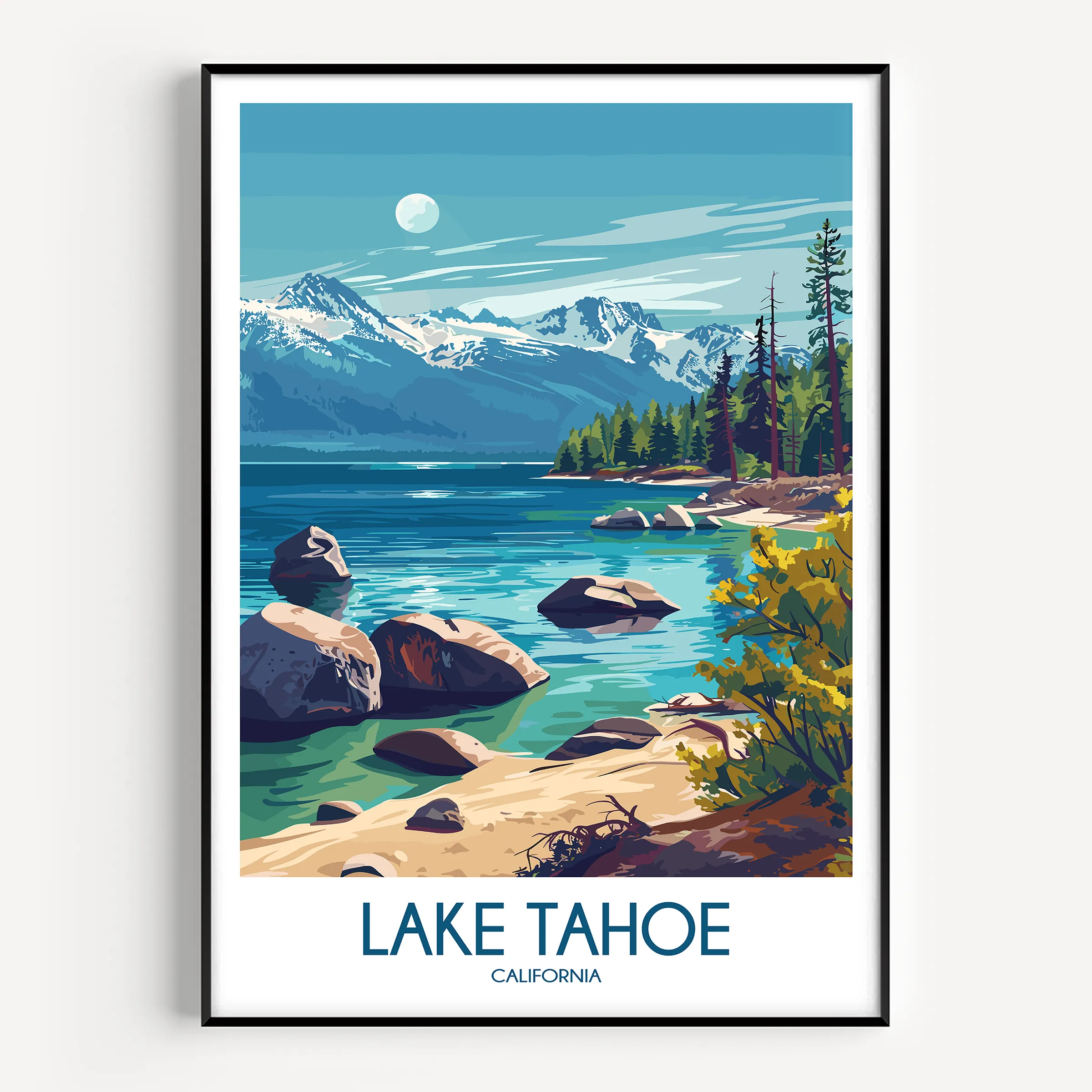 Lake Tahoe Destination Art Gift