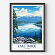 Lake Tahoe Minimalist Wall Art