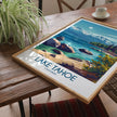 Lake Tahoe Modern Travel Poster