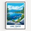 Lake Tahoe Souvenir Poster Print