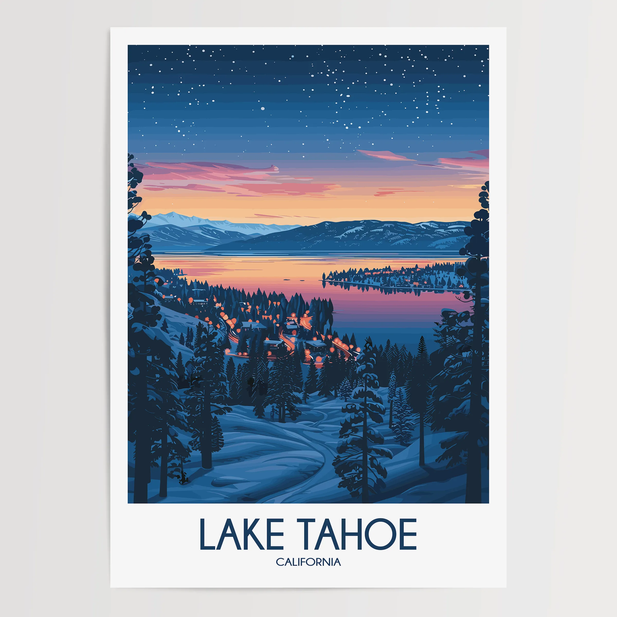 Lake Tahoe Travel Memory Gift