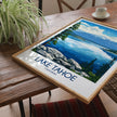 Lake Tahoe Vintage Style Print