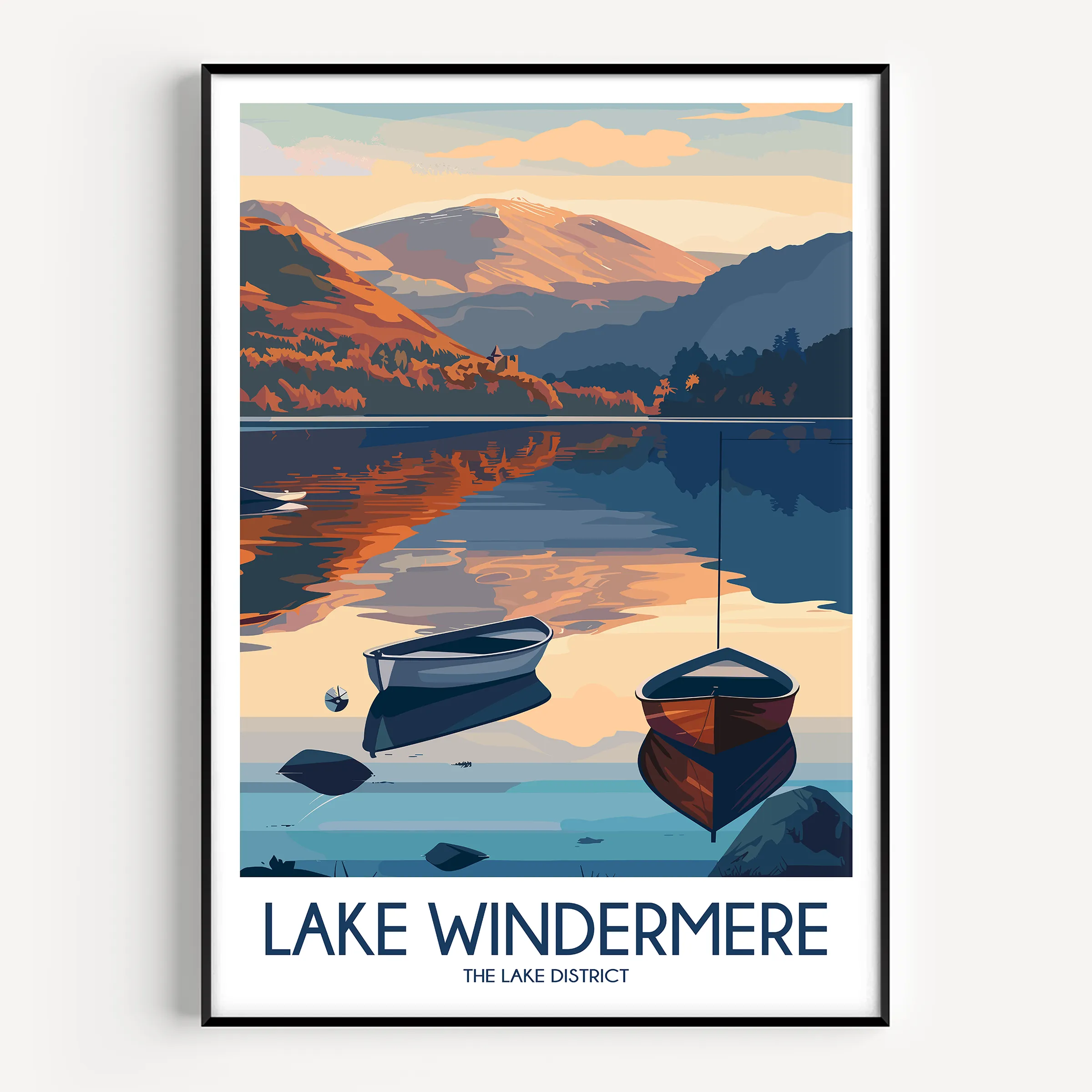 Lake Windermere Destination Art Gift