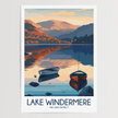 Lake Windermere Modern Travel Poster