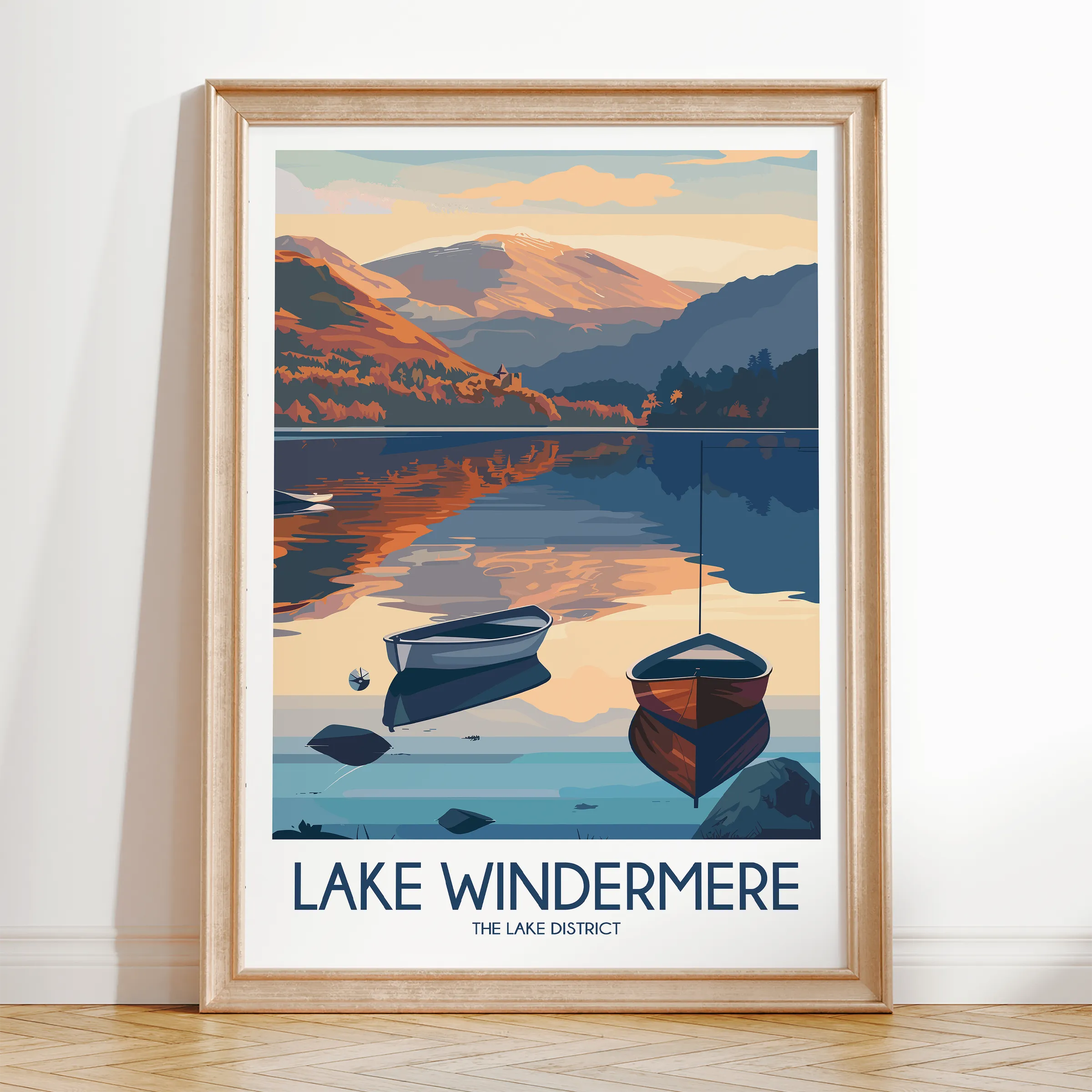 Lake Windermere Souvenir Poster Print