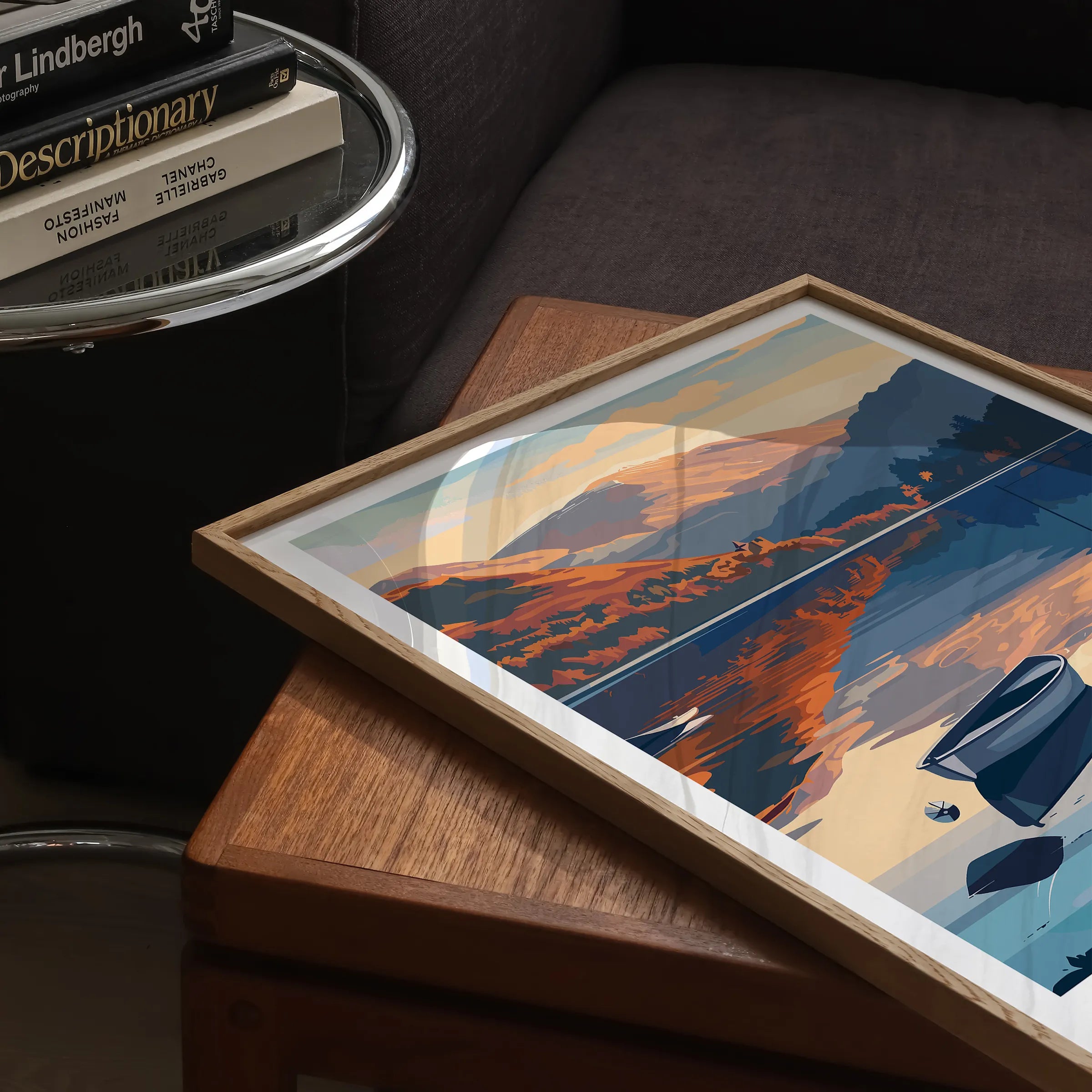 Lake Windermere Vintage Style Print
