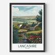 Lancashire Modern Travel Poster