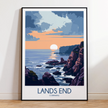 Lands End Modern Travel Poster