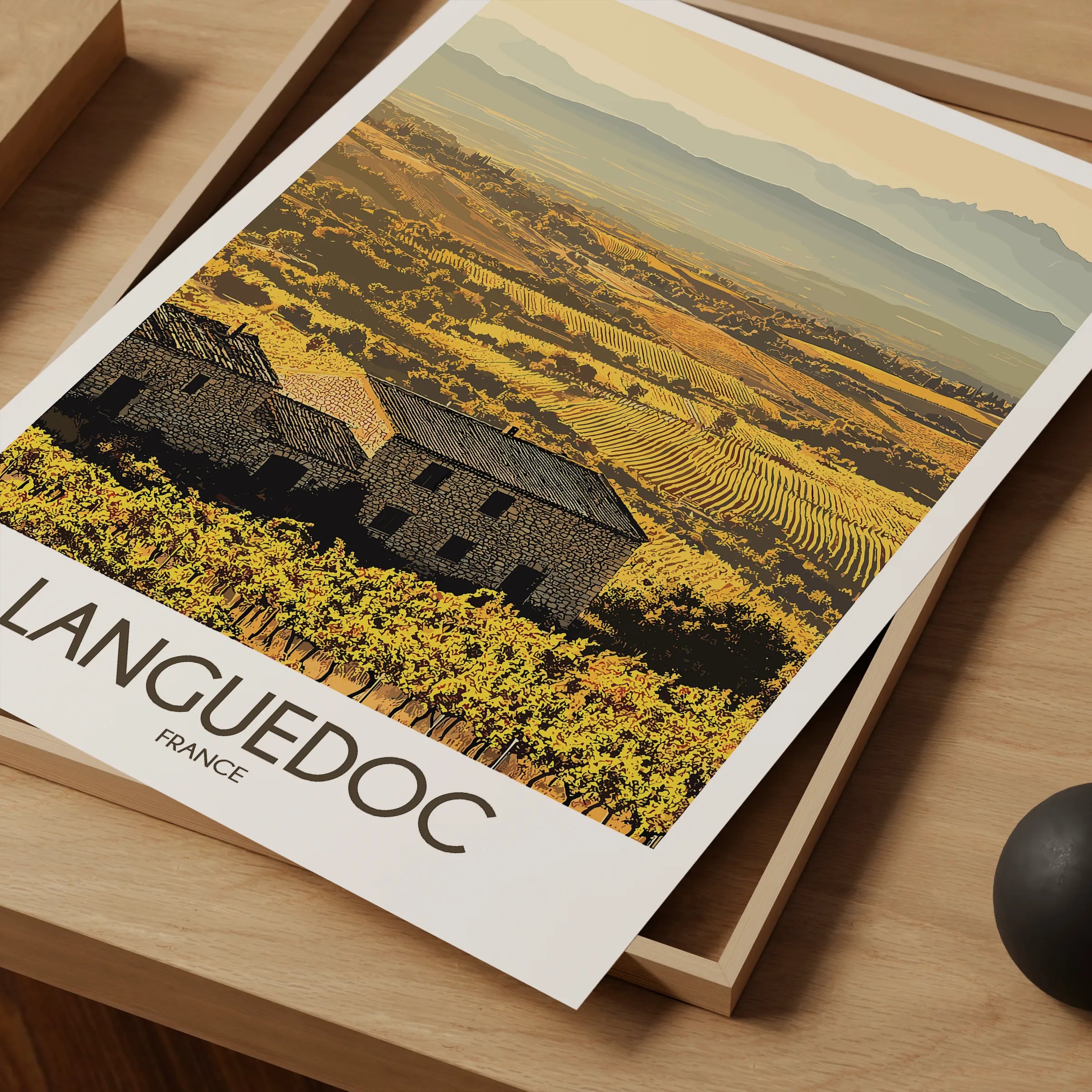 Languedoc Destination Art Gift