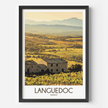 Languedoc Retro Travel Illustration