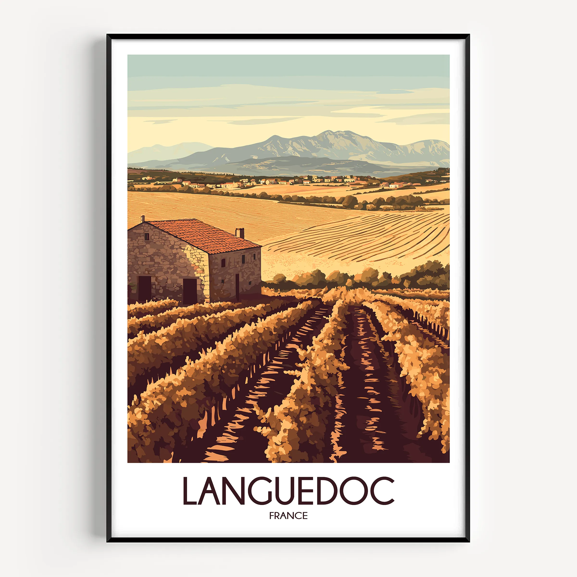 Languedoc Souvenir Poster Print