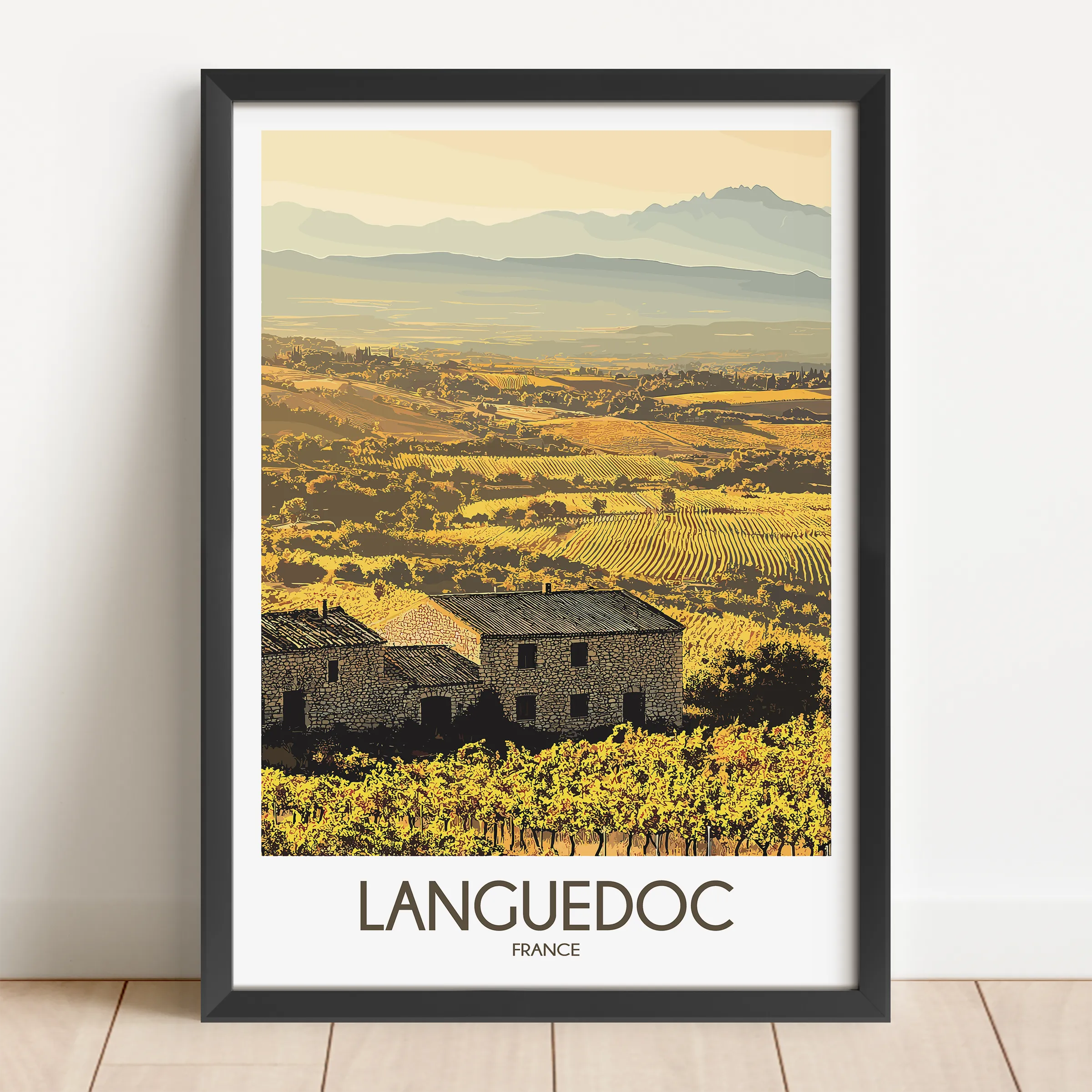 Languedoc Vintage Style Print