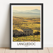 Languedoc Vintage Style Print