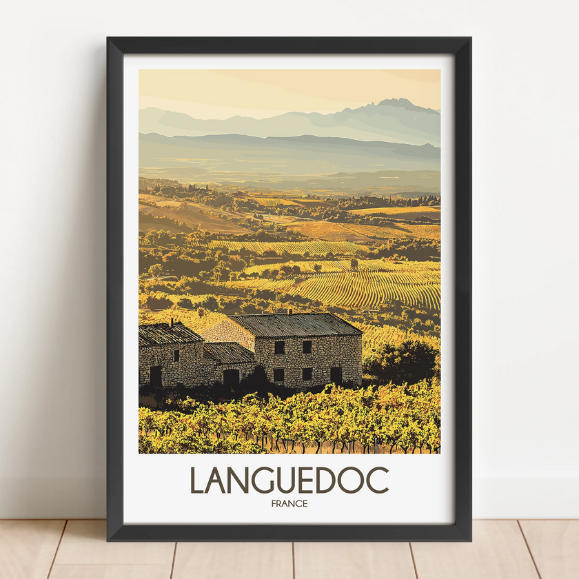Languedoc Vintage Style Print