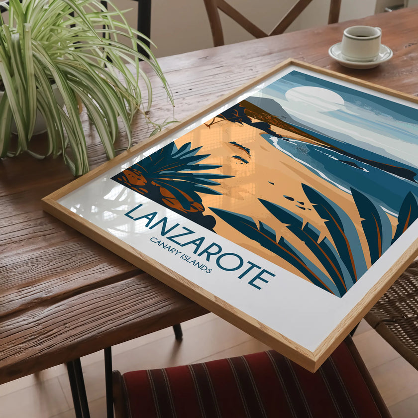 Lanzarote Modern Travel Poster
