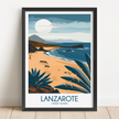 Lanzarote Souvenir Poster Print