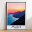 Lanzarote Souvenir Poster Print
