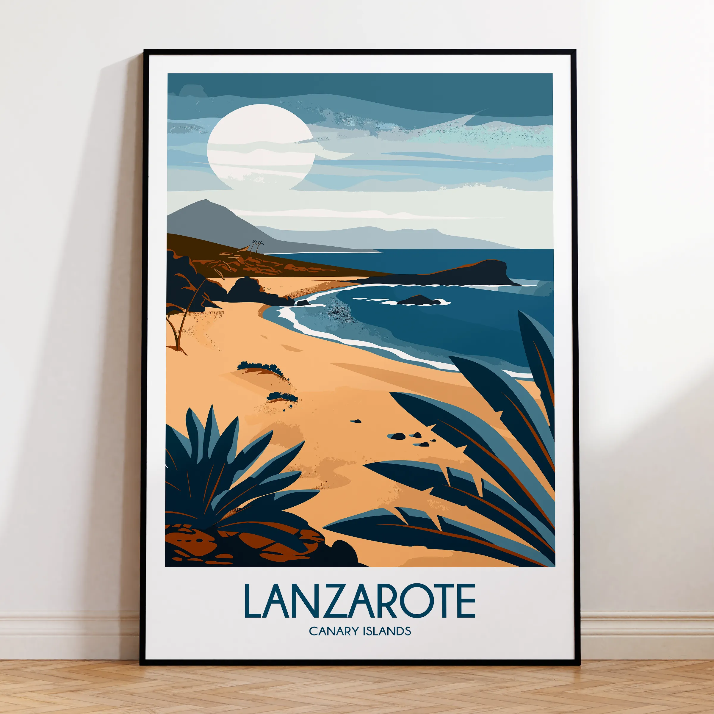 Lanzarote Vintage Style Print